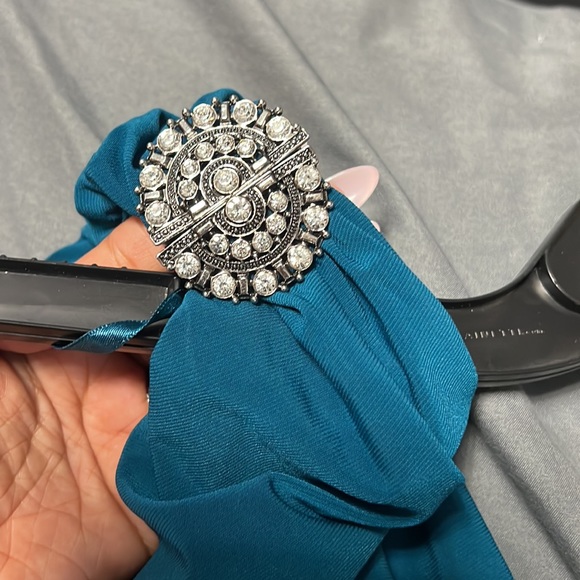 Ralph Lauren One Shoulder Teal Dress - Picture 4 of 5